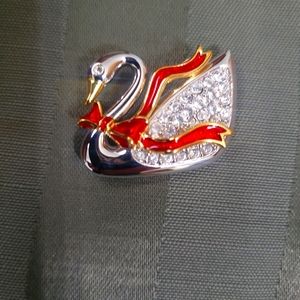 Rare Swarovski Swan ribbon